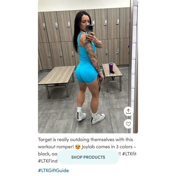 Joy Lab women's blue wave work-out activewear Bodysuit - various sizes - Picture 7 of 10